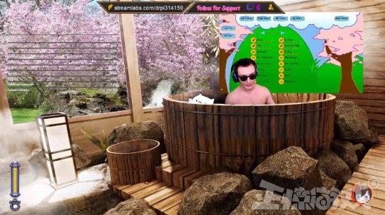 官方看不下去了!外国女主播泡澡直播打游戏,让人仿佛进错网站