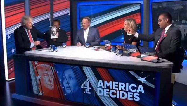 电视直播中不顾警告多次推销新书,英国前首相约翰逊中途被“解雇”,主持人:“太低劣了!”