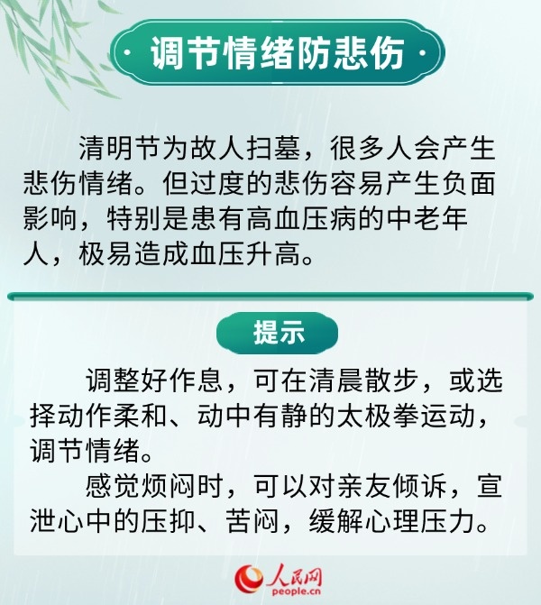 清明假期健康提示 重点预防6方面