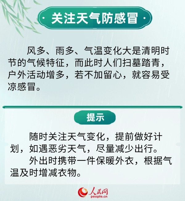 清明假期健康提示 重点预防6方面
