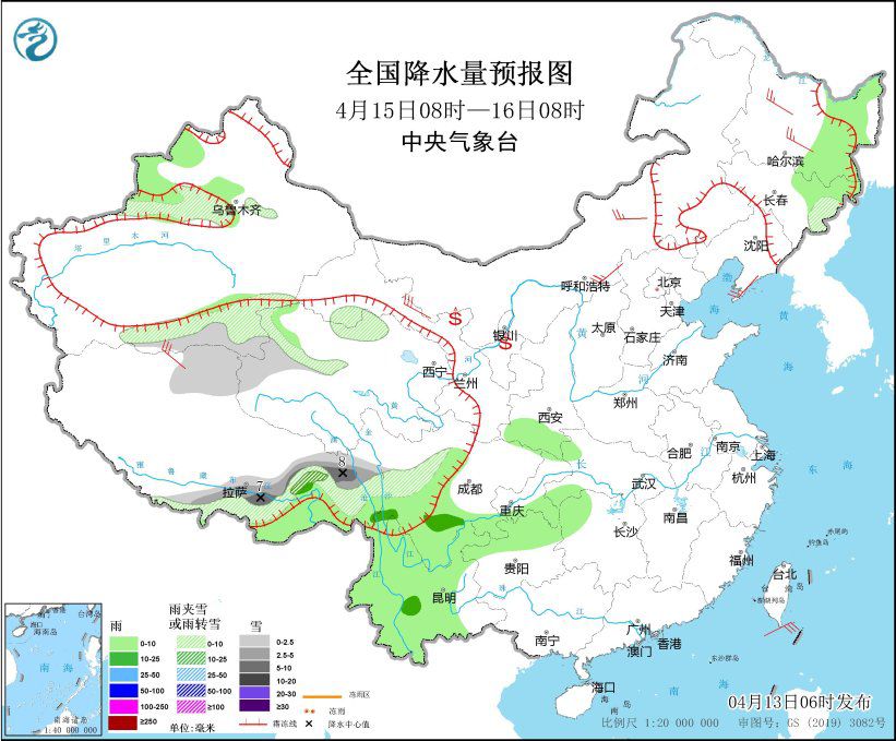 内蒙古华北黄淮等地仍有大风 东北地区内蒙古东部有雨雪
