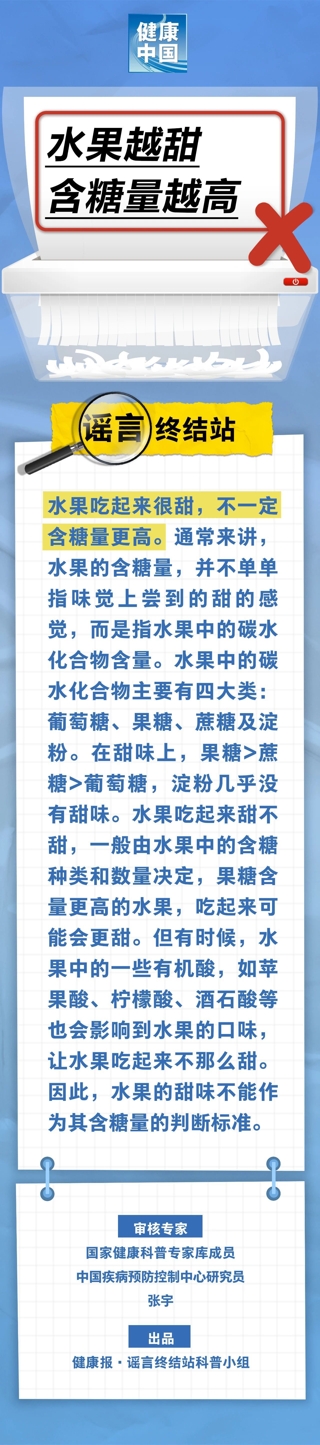 水果越甜,含糖量越高……是真是假?|谣言终结站
