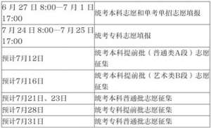@北京高考生 志愿填报时间安排来了