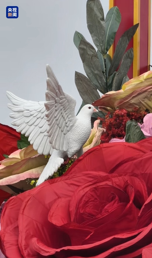 天安门广场“祝福祖国”花篮吊装完成!首次融入动物元素